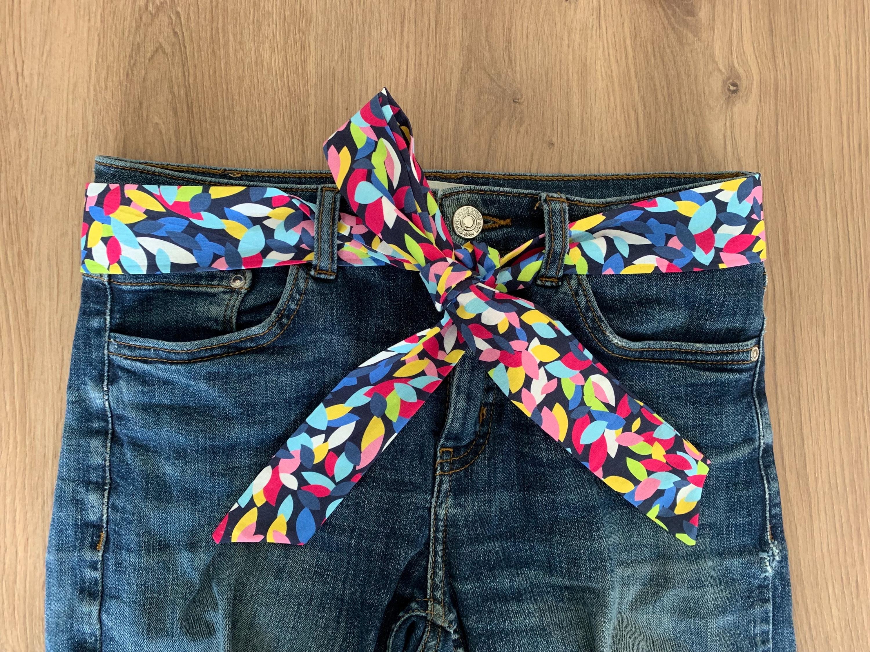 Ceinture élastique Pour Femme Avec Nœud Papillon - 6 Cm De Large, 69 Cm De Long, Plusieurs Couleurs