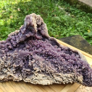 Muestra de ágata de uva / 3920 g / Cristales de calcedonia / Cristales curativos de formación de calcedonia botrioidal / Colección