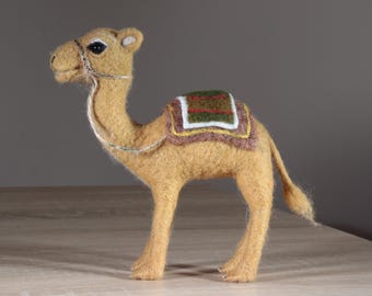 Felted camel. Wool camel.