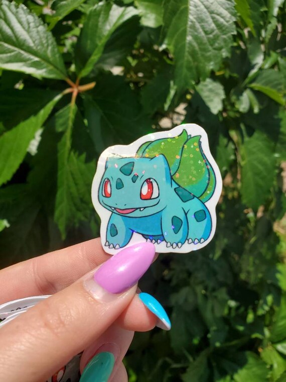 Bulbasaur Sticker Holographic Sticker Etsy