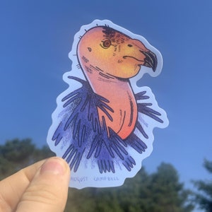 california condor sticker - portrait
