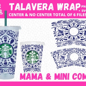 Talavera Inspired Mama & Mini Wrap Bundle 6 Variations in 1 Bundle