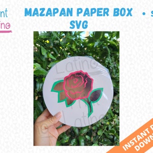 Mazapan Box SVG, Latino Paper Crafts, fiesta mexicana, Strawberry Box, candy box, Mexican Candy Box SVG, dulces mexicanos