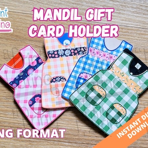 Mandil Gift Card Holder, Latino Paper Crafts, Mandil, Mexican Mothers Day, Dia de las Madres,  Latino Mothers Day, Paper Crafts