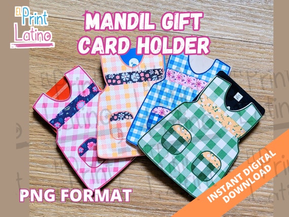 Mandil Gift Card Holder, Latino Paper Crafts, Mandil, Mexican Mothers Day, Dia de las Madres,  Latino Mothers Day, Paper Crafts