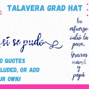 Talavera Graduation Hat - Graduation Cap Topper, Latino Inspired Grad ...