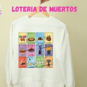 Loteria de Muertos, Dia de Muertos Loteria, Day of the Dead, Latino Fall Vibes, Dia de Los Muertos
