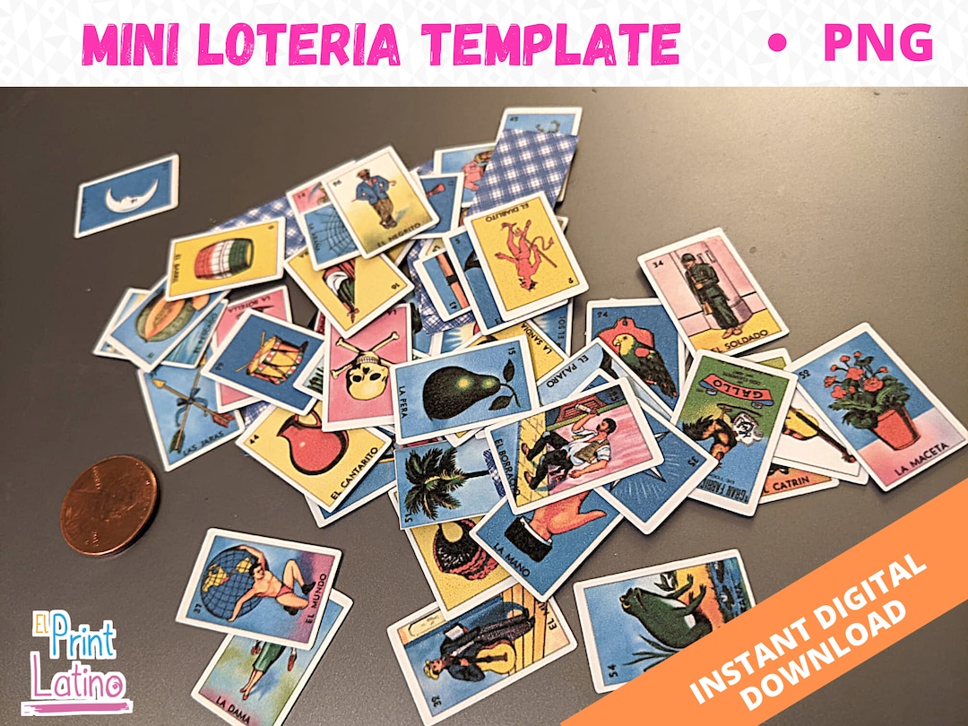 Mini Lotería Template Make Your Own Mini Loteria Sets for Party Favors