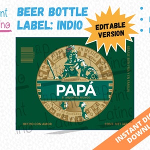 Editable Indio Label: Make your own Indio beer labels!