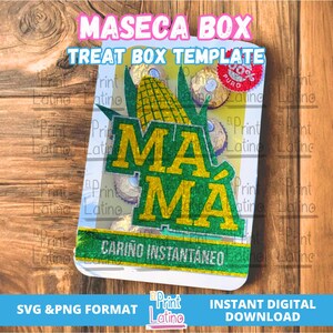 Maseca Paper Box, 2 versions, Latino Paper Crafts, Mexican Mothers Day, Dia de las Madres,  Latino Mothers Day, Paper Crafts