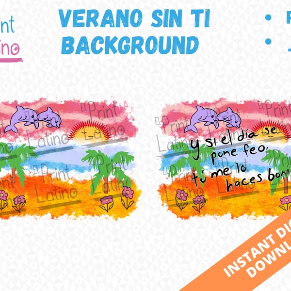 Conejo Malo, Bad Bunny, Verano sin Ti, Background Sublimation File