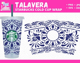 Emballage complet inspiré de Talavera - Tasses froides de 24 oz