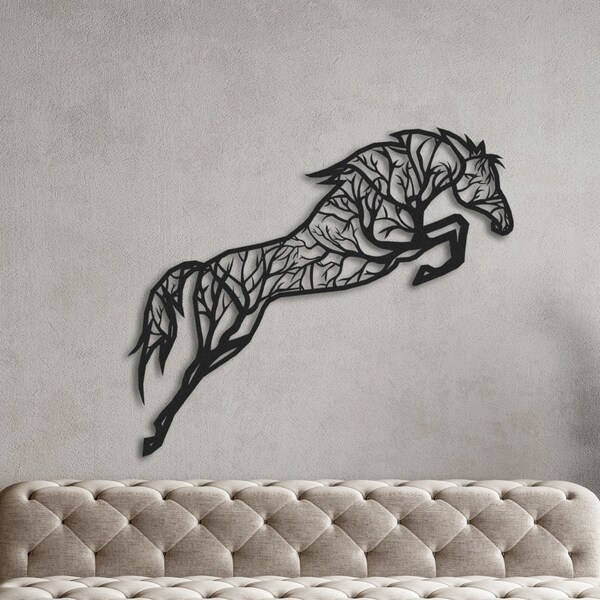 Metal Horse Wall Art Etsy