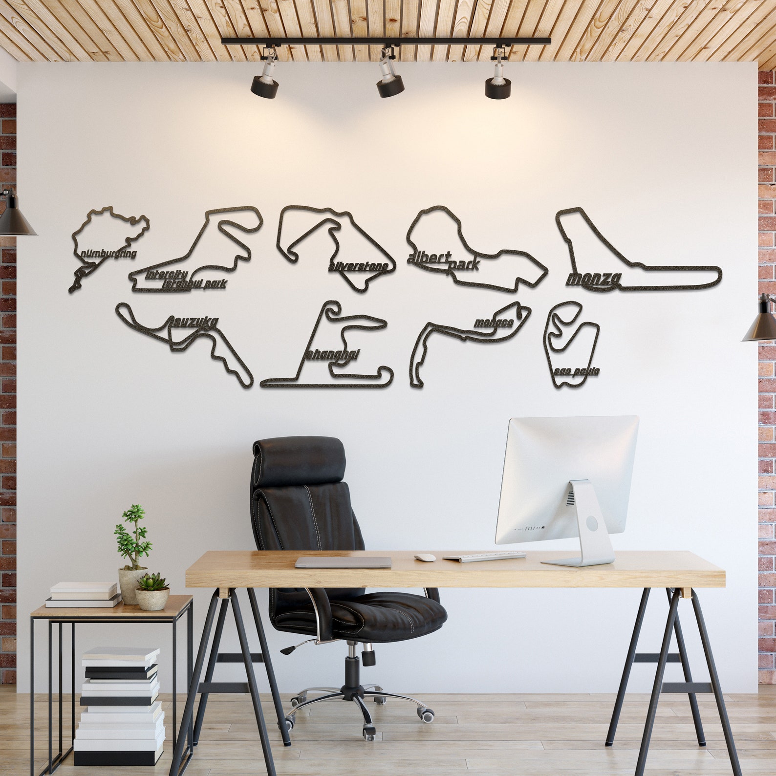 Formula 1 Circuit Collection Wall Art Metal Race Track Art Etsy