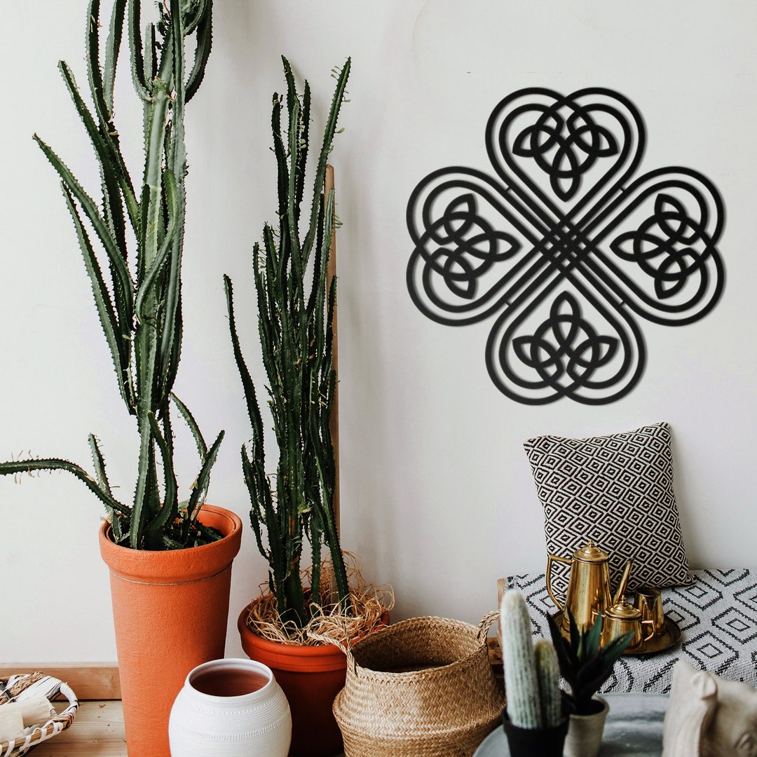 Celtic Knot Metal Wall Art Zen Garden İndoor or Outdoor Etsy