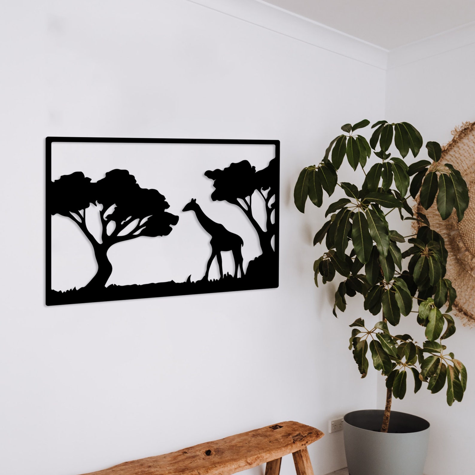 Giraffe Wall Decor Metal Wall Art Animal Wall Art Metal Etsy