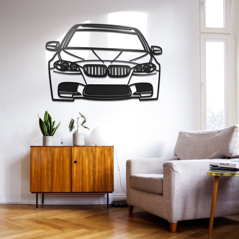 Car Metal Silhouette Wall Art Metal