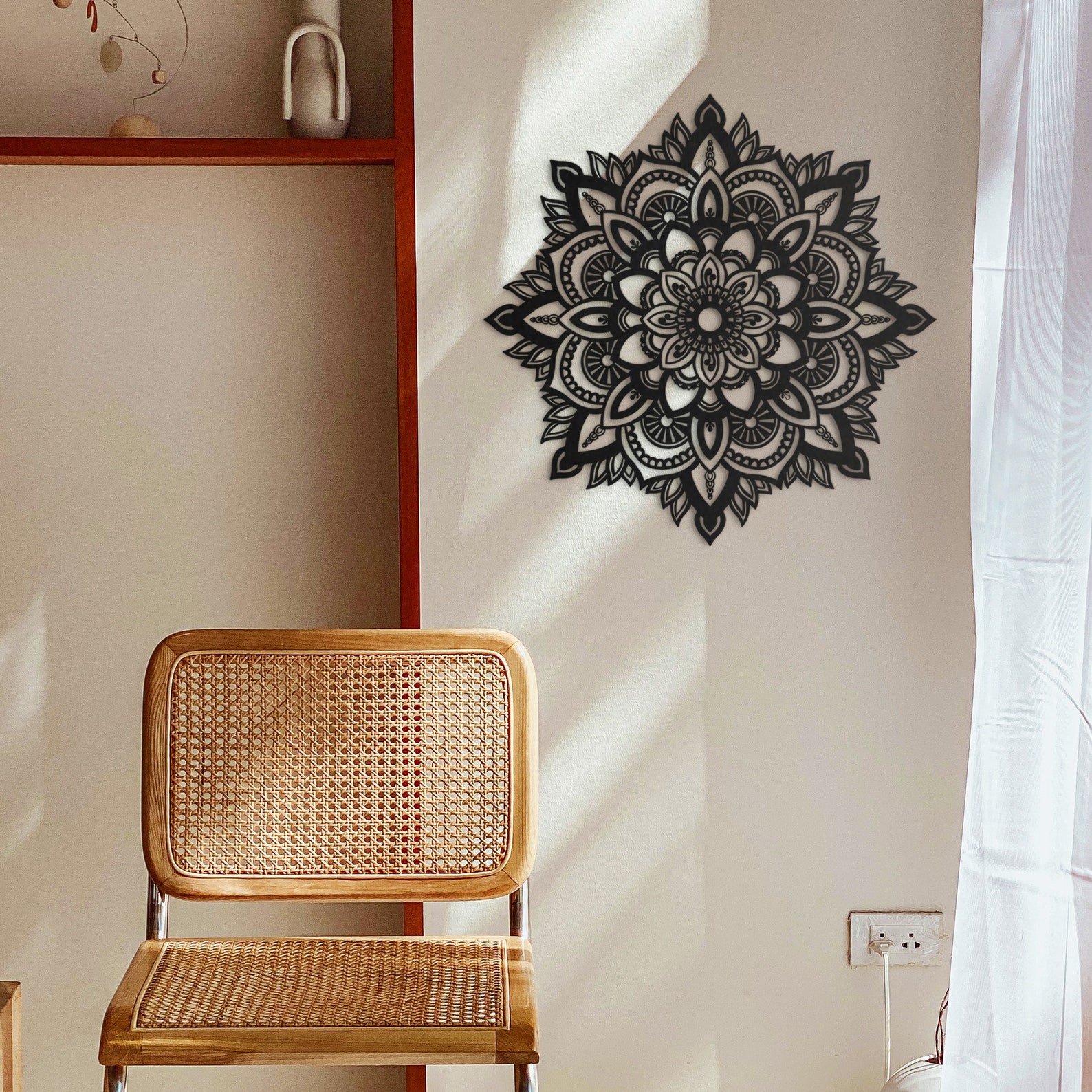 Mandala Metal wall art Outdoor Wall Decor Bohemian Metal Etsy