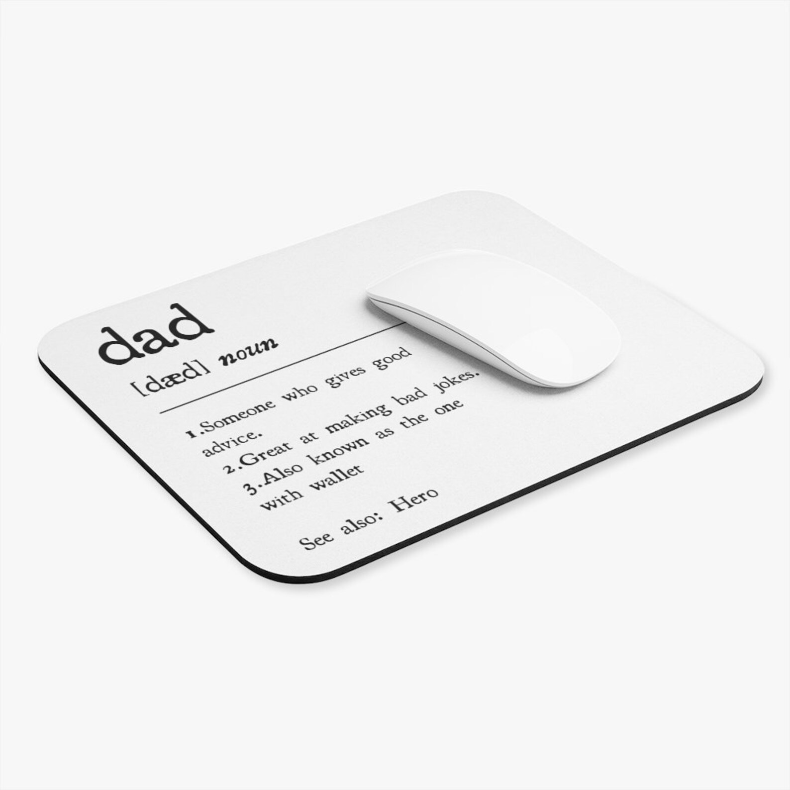 Dad Meaning Mouse Pad Dad Word Definition Dad Mousepad Gift Etsy