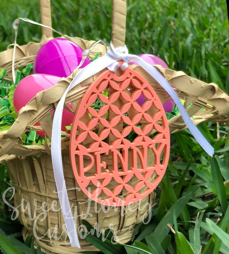 Download Easter Basket Tags File/ Laser Cut File/ SVG 4 Styles | Etsy