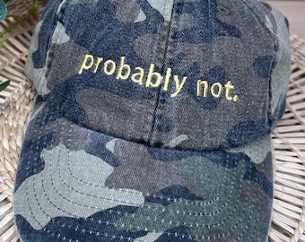 Probably not. embroidered cap hat funny girls holiday beach summer spring sun