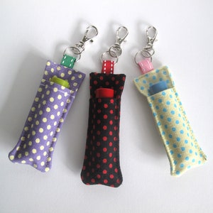 Lip Balm Holder, Polka Dot Lip Balm Holder, Chapstick holder, Stocking stuffer, Small gift giving