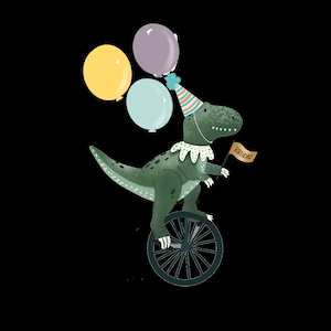 Birthday, Dino, trex, bike, birthdaydino, Animals, PNG, Transfers, Sublimation DIGITAL DOWNLOAD