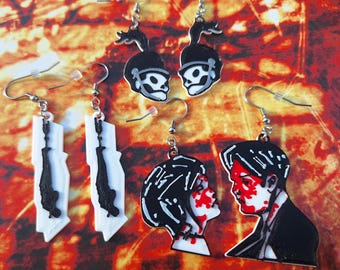 MCR Earrings | Bullets, Revenge, TBP | Stainless Steel French Hook | 3D Printed Jewelry