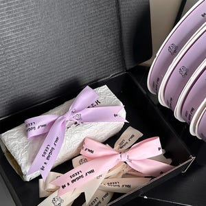 Customized Matte Cotton ribbon 100yards roll Flowers gift packaging
