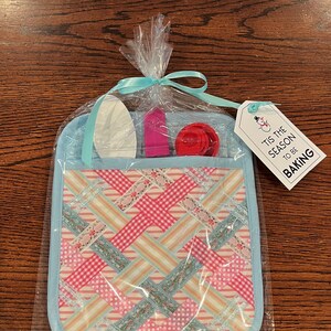 Pocket Potholder Giftset - Ribbon Weave - Pot Holder - Trivet