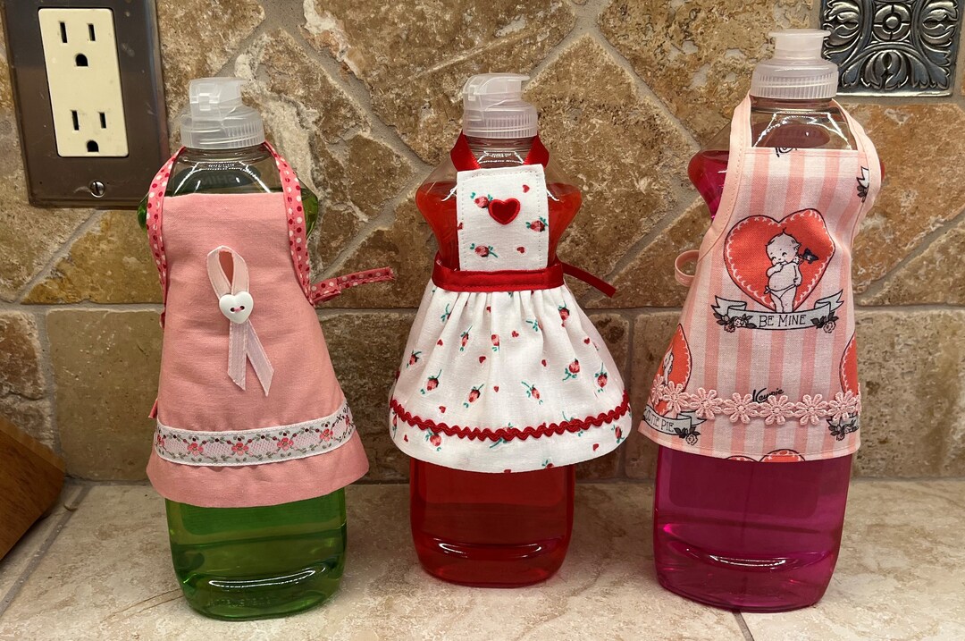 Dish Soap Bottle Aprons Valentine's Day 2in1 Apron Etsy