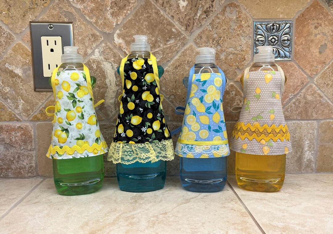 Dish Soap Bottle Aprons Zesty Lemons Etsy