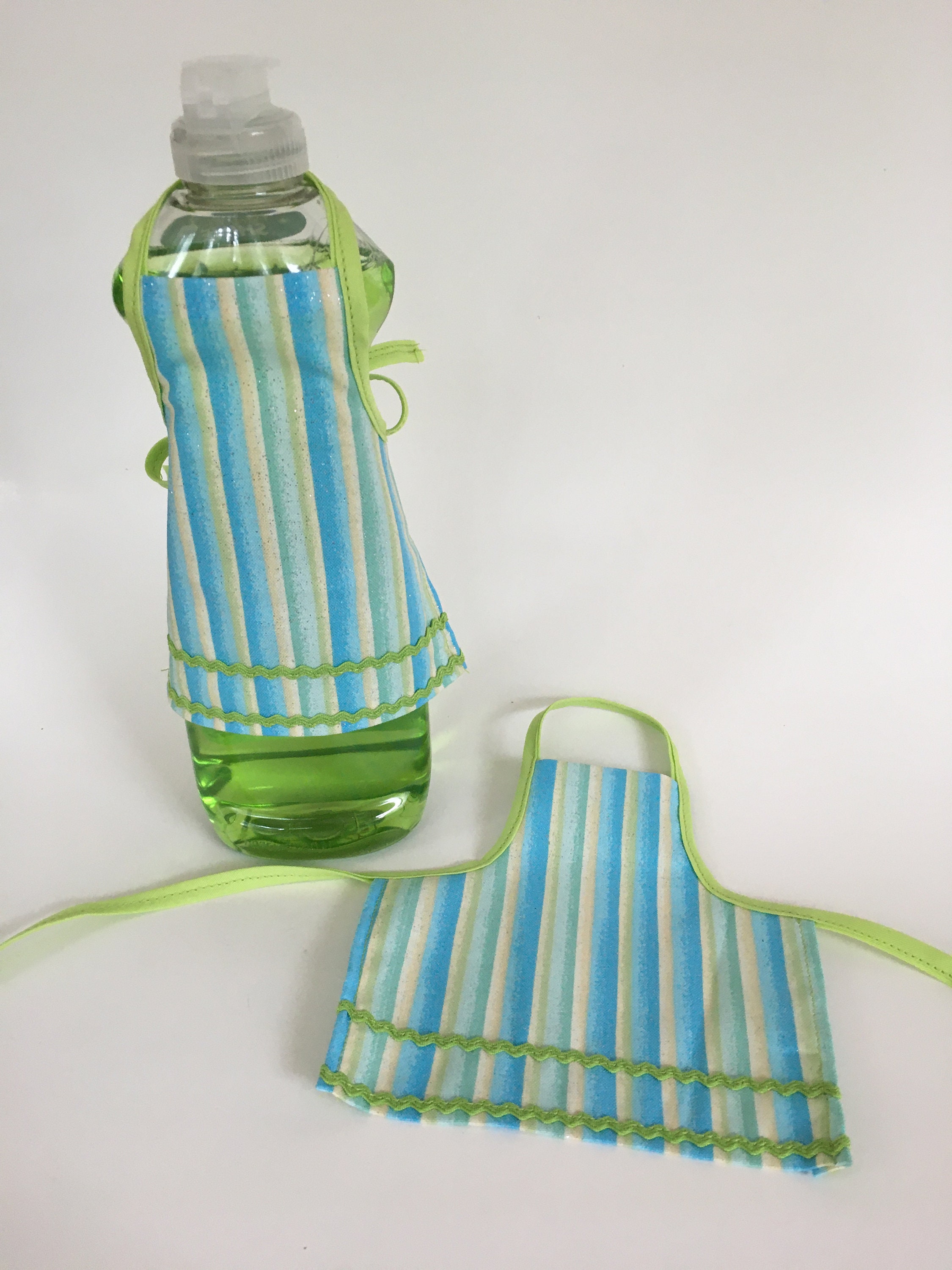 Dish Soap Bottle Apron Turquoise & Lime Etsy