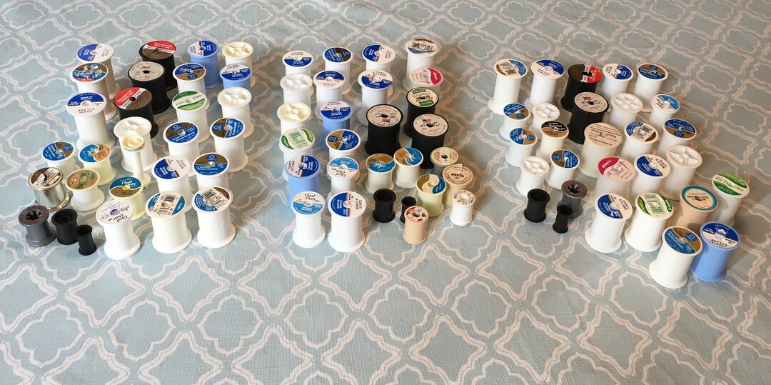 Empty Plastic Thread Spools Lots of 24 Etsy