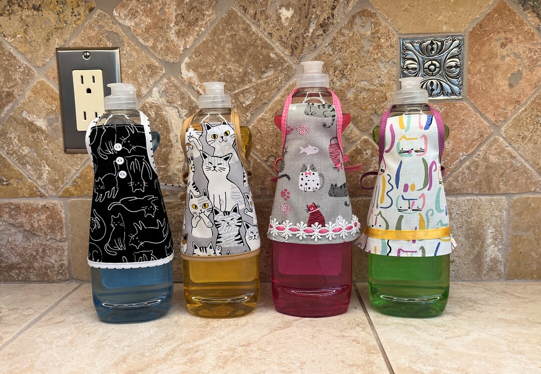 Dish Soap Bottle Apron Cats and Kittens and More Cats Etsy