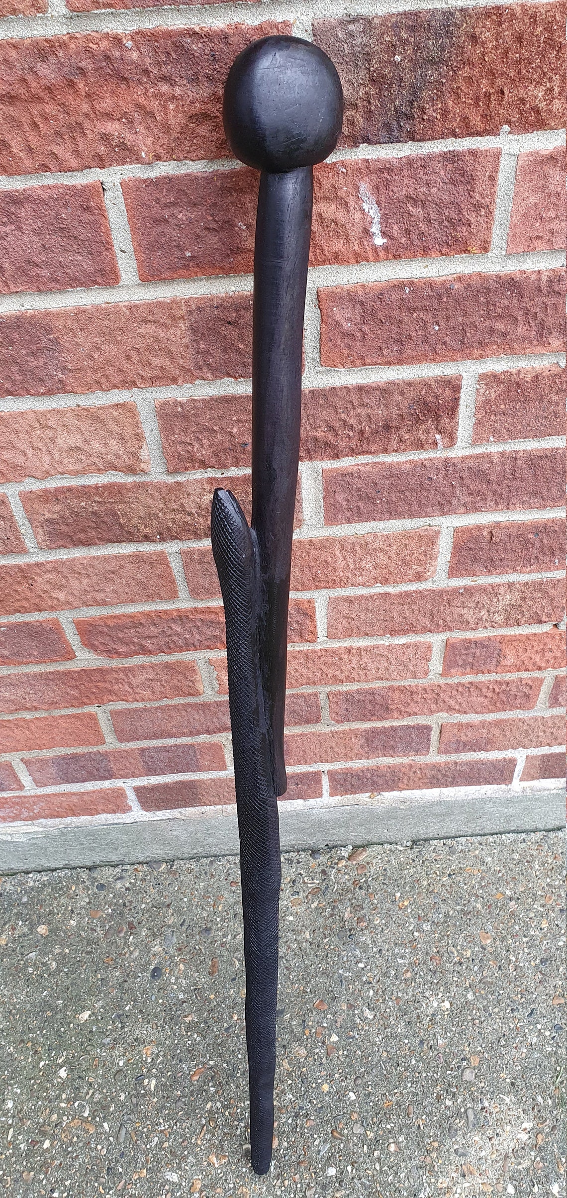 African Walking Stick Cane ebony wood Etsy