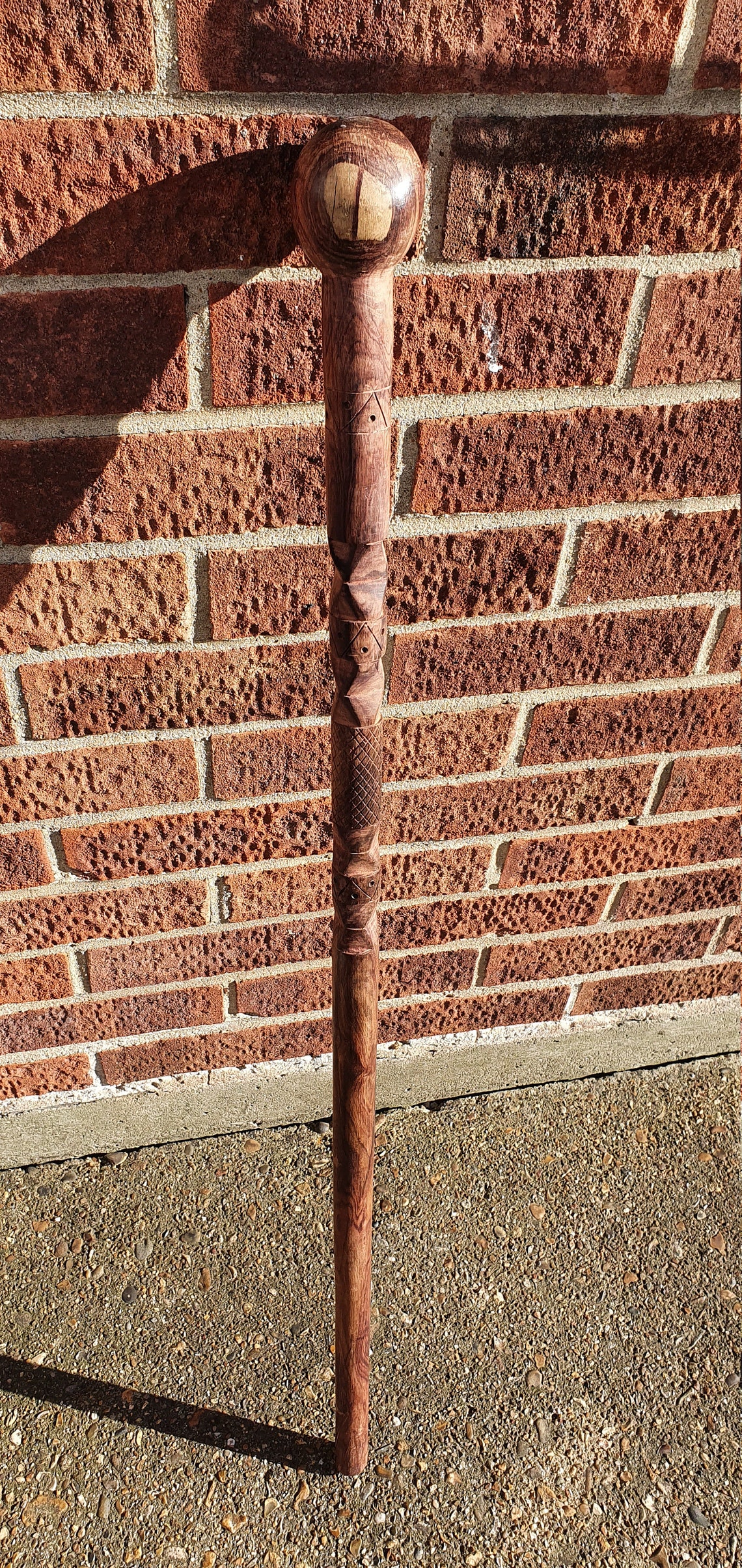 African Zulu Walking Stick Knobkerrie Cane Etsy