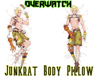 Overwatch body pillow | Etsy Overwatch Junkrat Dakimakura Pillow