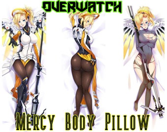 Overwatch body pillow | Etsy Mercy Overwatch Full Length Body Pillow