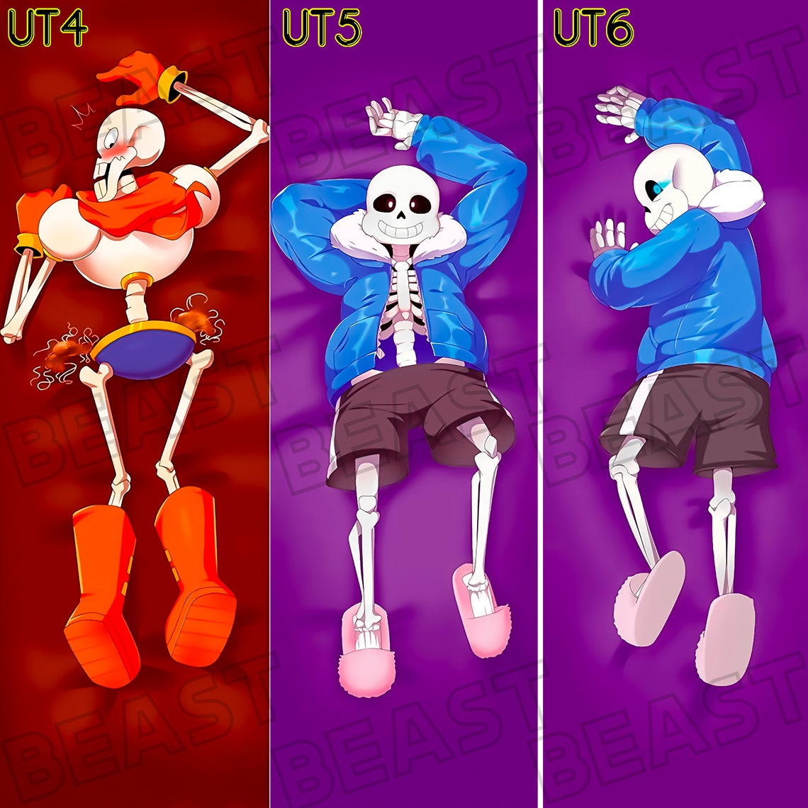 Undertale Mix N Match Anime body pillow Body pillow cover Etsy