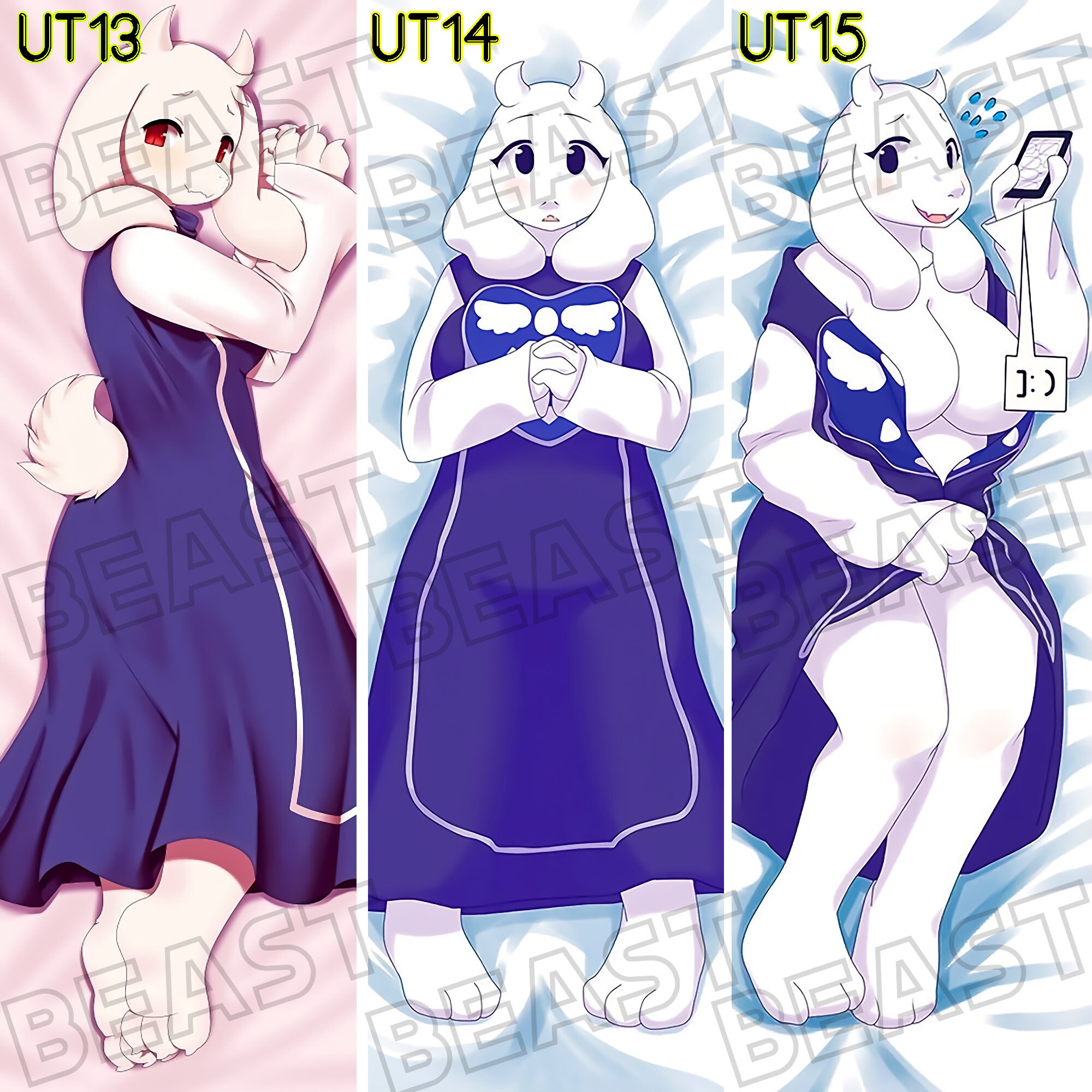Undertale Mix N Match Anime body pillow Body pillow cover Etsy