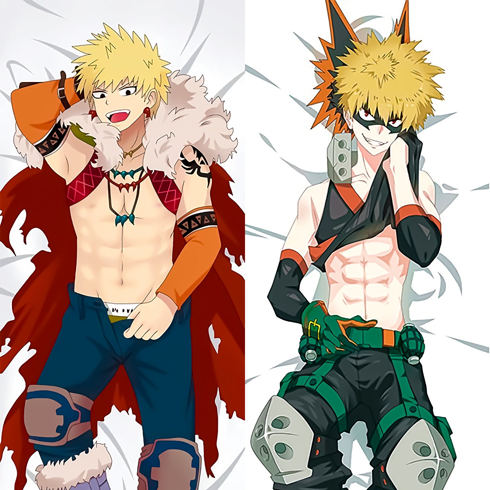 Katsuki Bakugo Anime Body Pillow Body Pillow Cover Anime Etsy