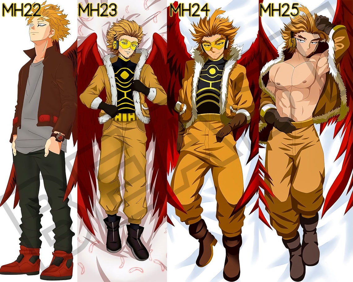 Hawks Body Pillow Mix N Match my Hero Academia Anime Body Etsy