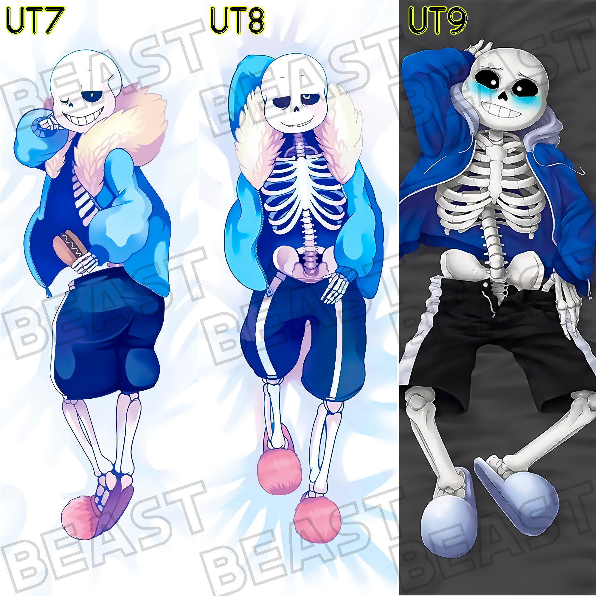 Undertale Mix N Match Anime body pillow Body pillow cover Etsy