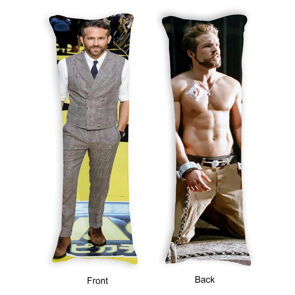 Body Pillow Cover Body Pillow Case Celeb Bodypillow Ryan Reynolds 20x54