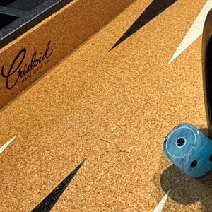 ビンテージ クリスロイド バックギャモンボード – カスタム ソー・エクイティーズ コルク表面