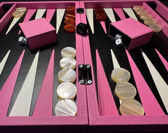 Barbie's very own Italian leather backgammon board !