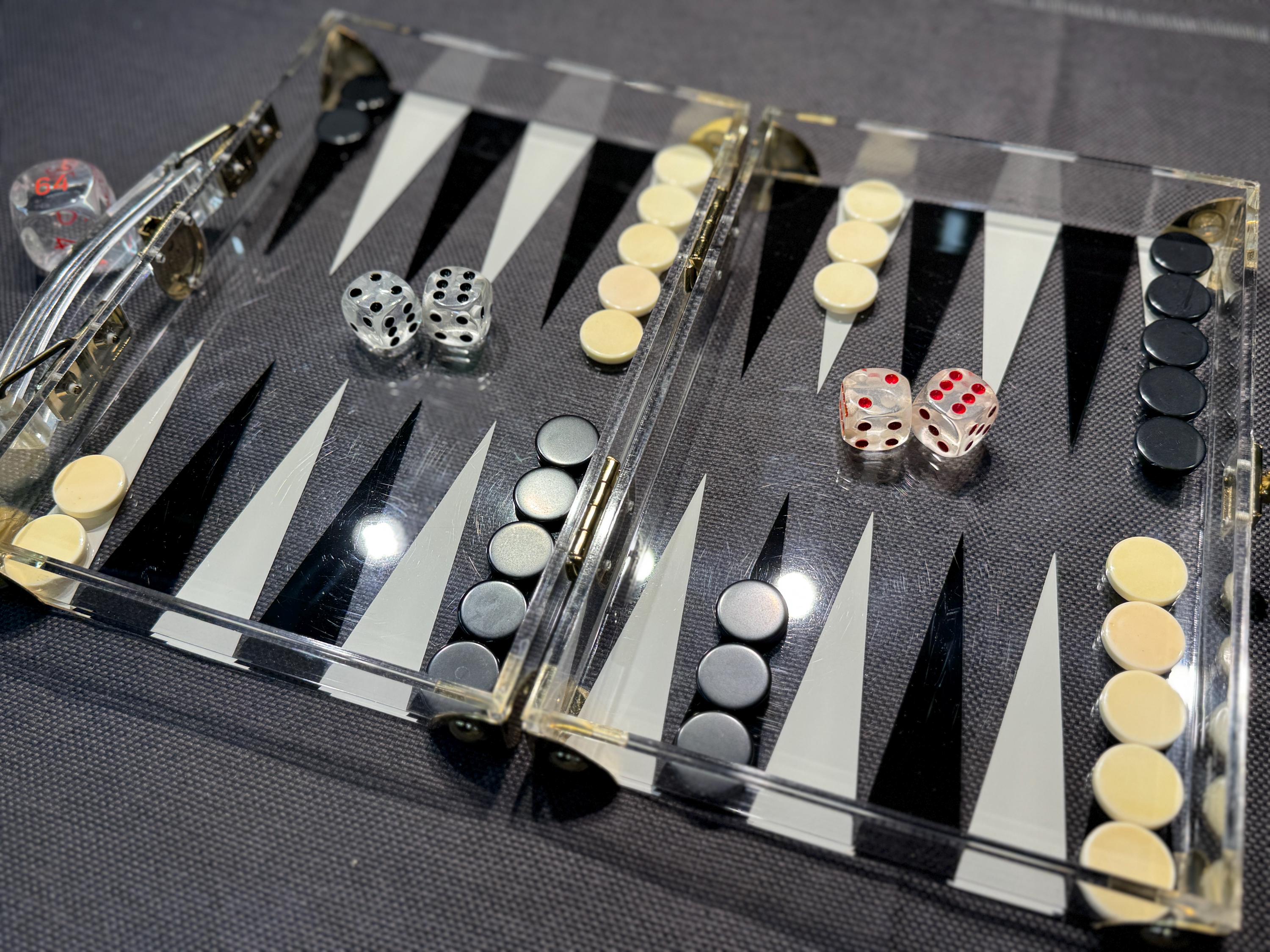 30 Pedine Backgammon In Acrilico Di Alta Qualit&agrave;, Rosse E Avorio, 1 Pollice &ndash; Manopoulos, Made In Greece