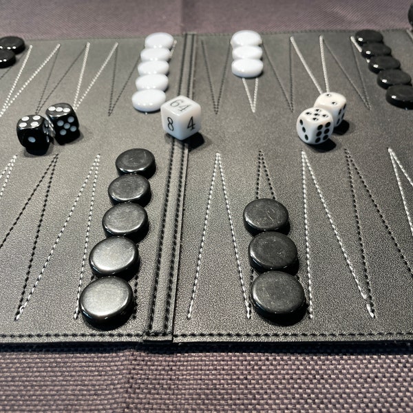 Elegantes Roll-Up Backgammon Set