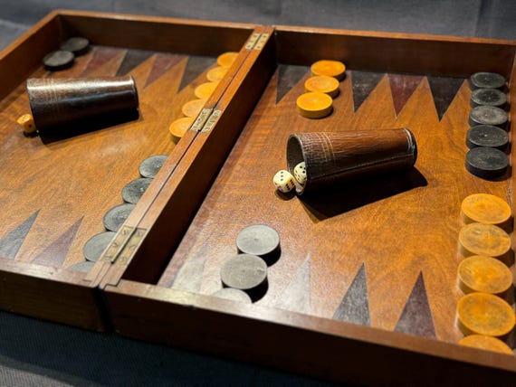 Ancien Coffret de Jeu Backgammon | Kaufen auf